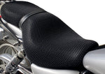 Cool Dry Covers seat covers to fit your Triumph Thunderbird 1600 (pictured).  Keeps you raised off the original seat, much cooler in the heat and allows air circulation.  Water goes through without being absorbed so you stay drier in the wet.  These are sized to fit your specific seat perfectly.  Transform your ride with Cool Dry Covers.